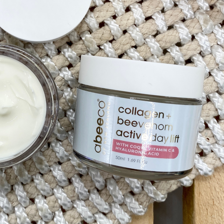 abeeco collagen and bee venom active day lift face cream skincare lifestyle