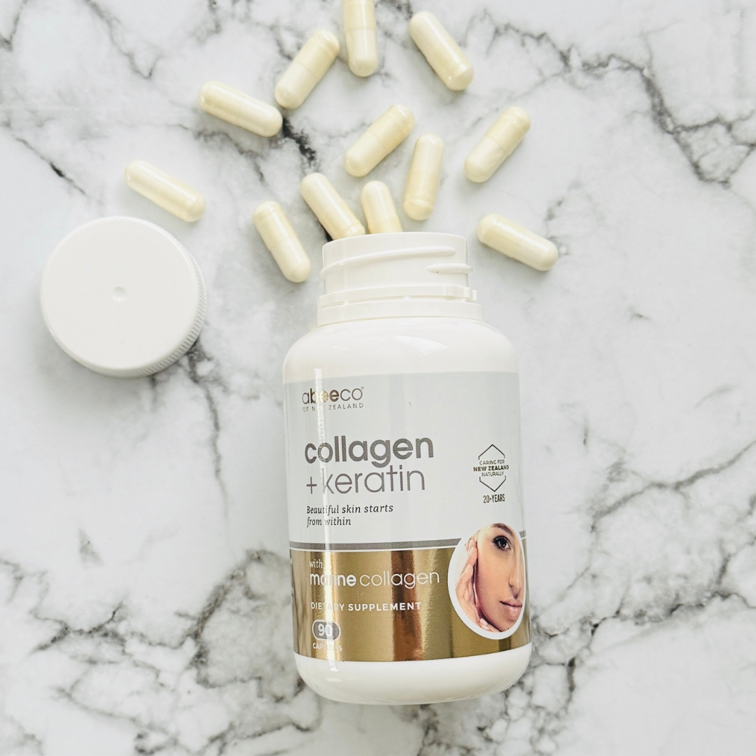 abeeco collagen + keratin supplement lifestyle
