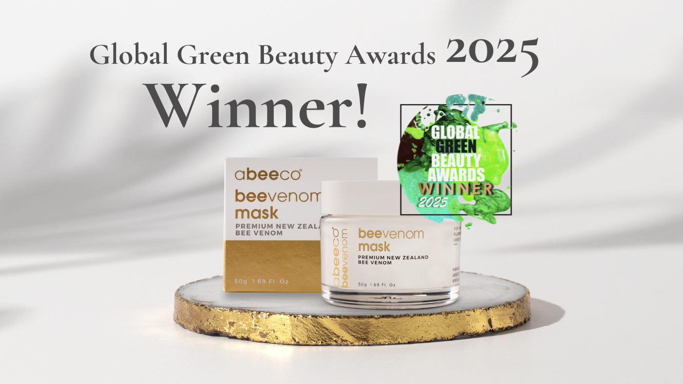 Bee Venom mask beauty awards winner with winning logo
