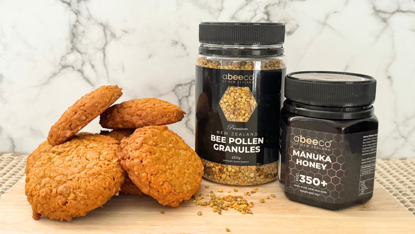 The Classic ANZAC Biscuit with the Wholesome Goodness of Bee Pollen + Honey