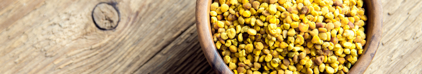 Bee Pollen in a bowl - Natures most complete Multivitamin