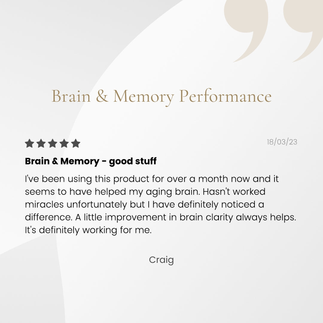 Brain &amp; Memory Performance