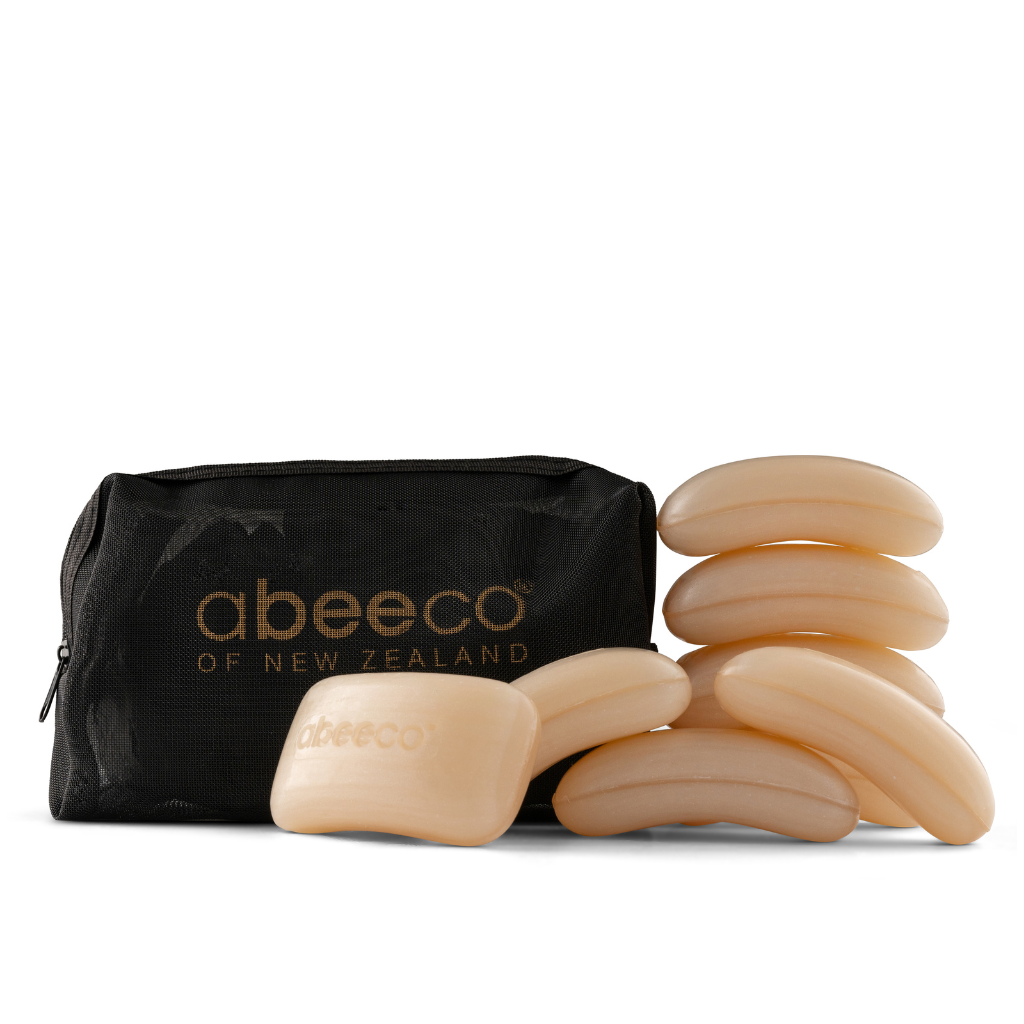 abeeco manuka honey soap 8 pack in bag