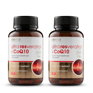 abeeco ultra resveratrol and coq-10 two pack