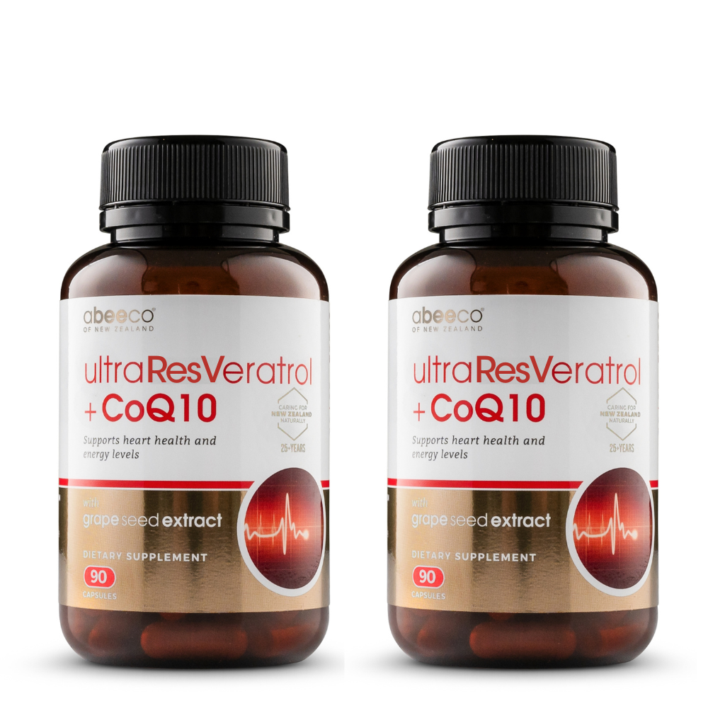 abeeco ultra resveratrol and coq-10 two pack