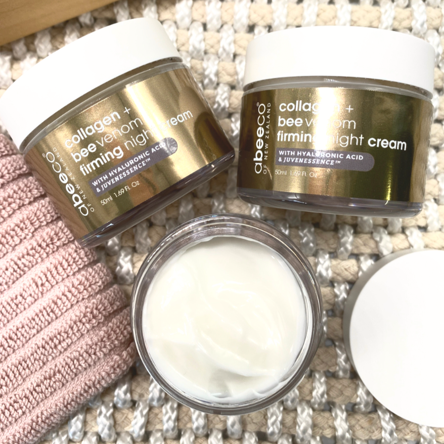 abeeco collagen + bee venom firming night cream face cream lifestyle