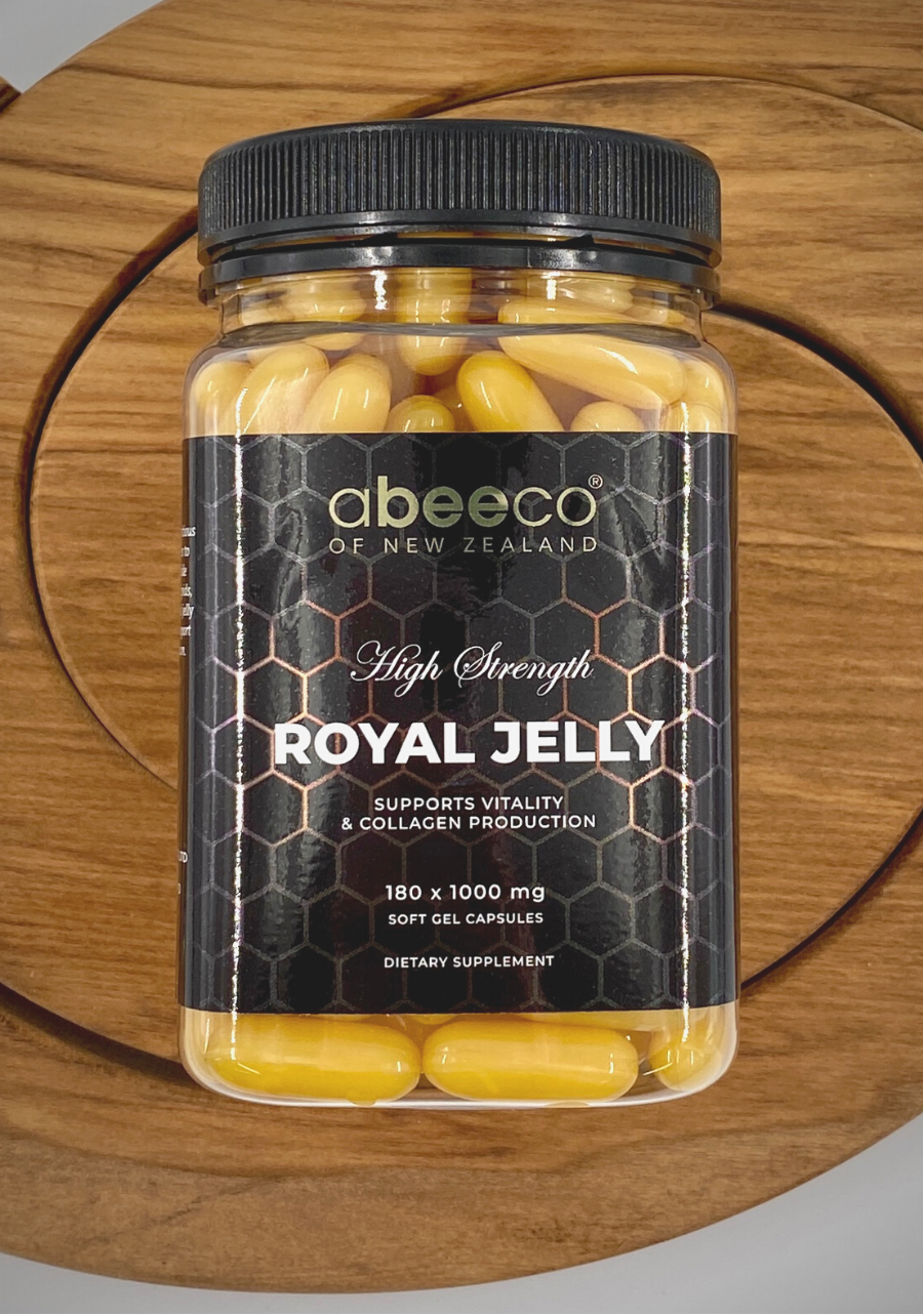 Royal Jelly supplement to support vitality and collagen production